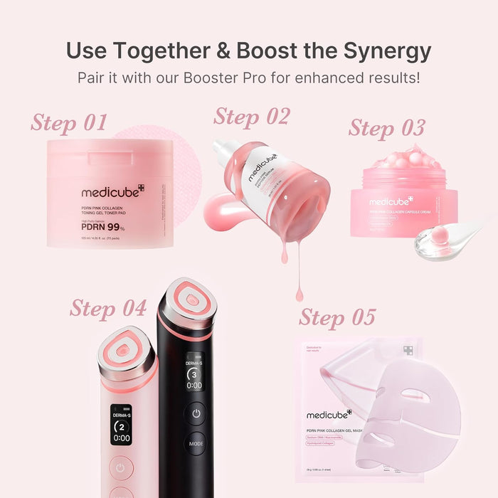 medicube Salmon DNA PDRN Pink Peptide Serum, Pink glow serum, Peptide, Niacinamide, Hydrating & Moisturizing & Firming, Uneven Skin Tone, Korean Skincare | 1.01 fl.oz. (1.01 fl.oz., Salmon DNA PDRN)