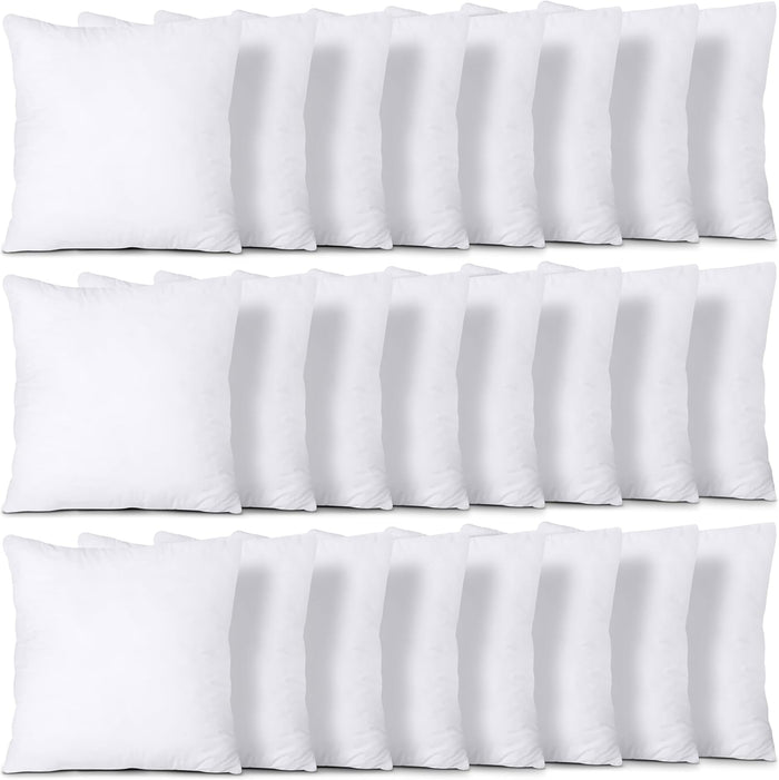 Utopia Bedding Throw Pillows (Set of 4, White), 18 x 18 Inches Pillows for Sofa, Bed and Couch Decorative Stuffer Pillow