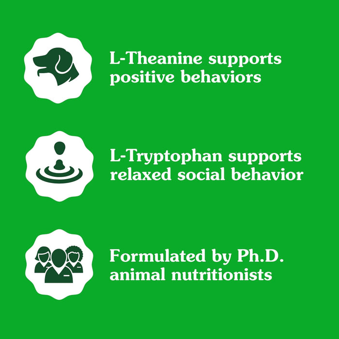 Greenies Supplements Calming Chews for Dogs Chicken Flavor, 14.7 oz. Container of 80 ct.