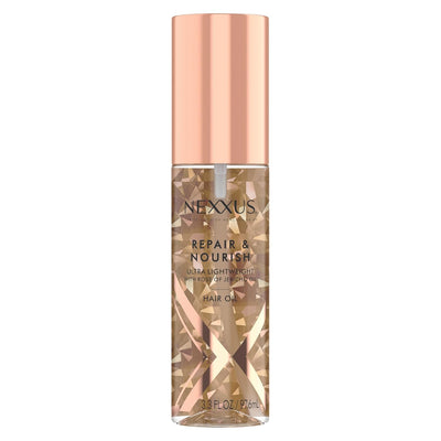 Nexxus Ultra Lightweight Hair Oil Repair & Nourish for Intense Nourishment with StyleProtect Technology & Rose of Jericho Oil 3.3 oz