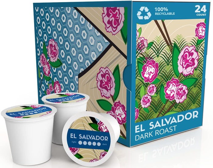 Atlas Coffee Club Coffee Pods – Dark Roast, Single-Origin Costa Rica, 24 Count – Compatible with Keurig K-Cup Brewers – 100% Recyclable, Premium Arabica Coffee