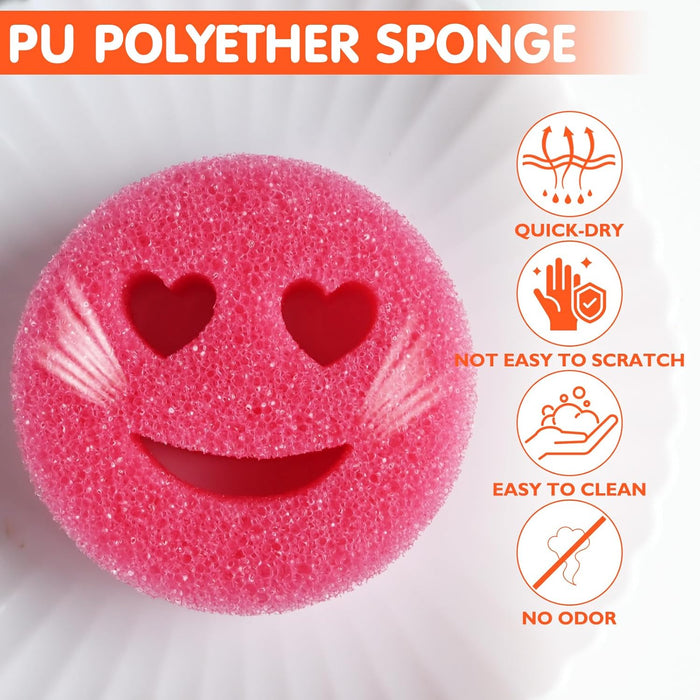6 Pack Kitchen Sponges, Non-Scratch Sponge for Dishes, Sponges Kitchen, Household Cleaning Sponges, Multi-Functional Dish Washing Sponge for Dish Cookware Furniture Bathroom