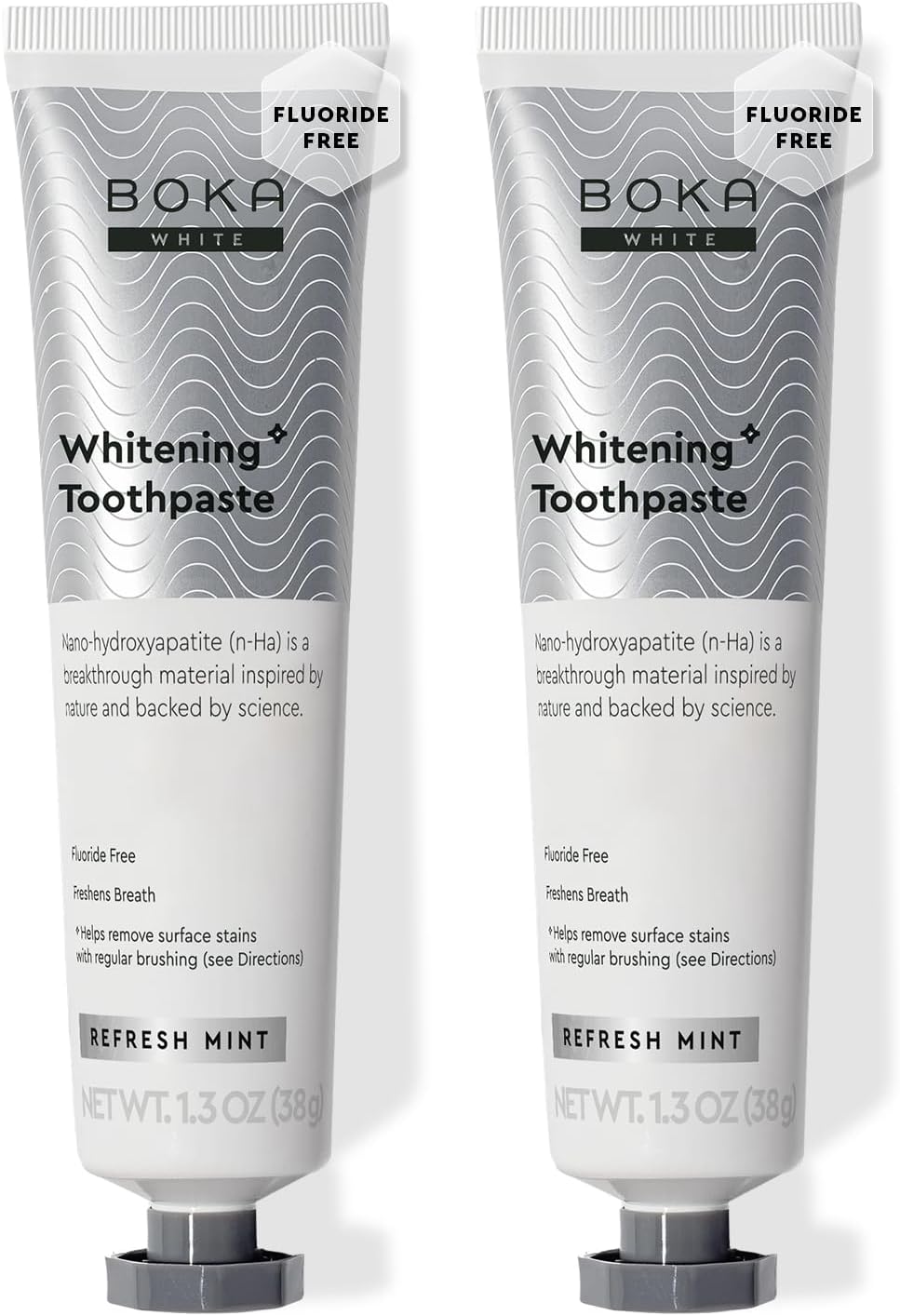 Boka Fluoride Free Toothpaste, Nano Hydroxyapatite Toothpaste, Appropriate for Sensitive Teeth - for Adult, Kids Oral Care - Ela Mint Flavor, 4 Fl Oz 1Pk US Manufactured