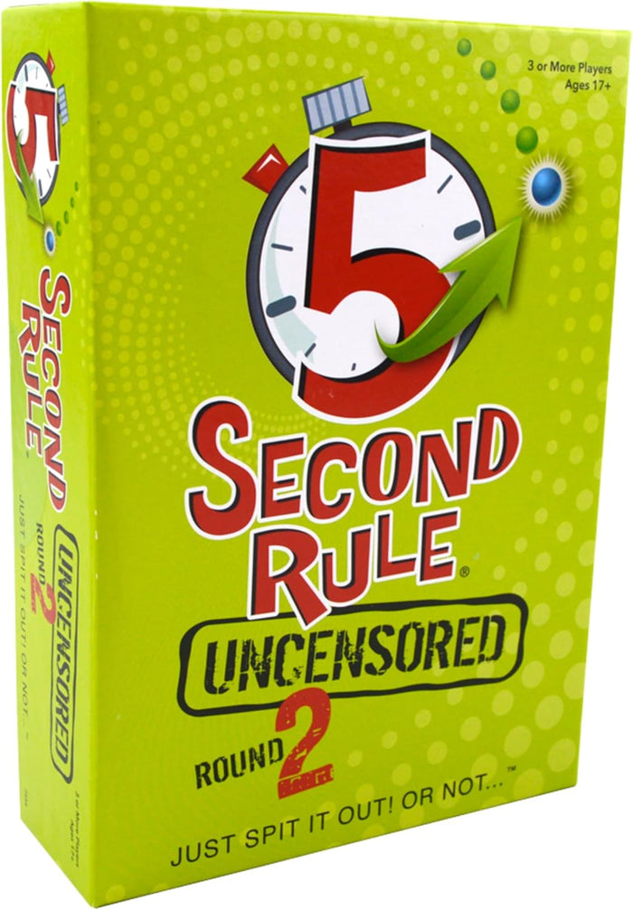 5 Second Rule Game - Simple Questions Card Game for Family Fun, Party, Kids, Travel, Game Night & Sleepovers - Think Fast and Shout Out Answers - For Ages 10+
