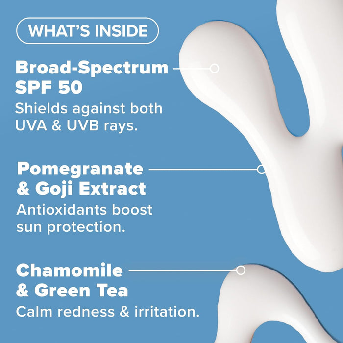 Paula's Choice RESIST Daily Hydrating Fluid Face Moisturizer with SPF 50 Sunscreen, Face Sunscreen for Oily Skin, Chamomile & Vitamin E, UVA/UVB Protection, Fragrance-Free, TSA Friendly