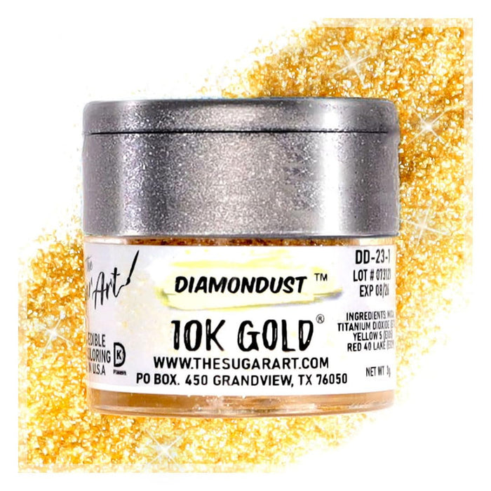 Green Edible Glitter for Drinks, Cocktails, Cake Decorating, Strawberries, Chocolates & More | No Taste | 4g | 100% Food-Safe | Kosher, Vegan, Gluten & Nut Free | DiamonDust by The Sugar Art