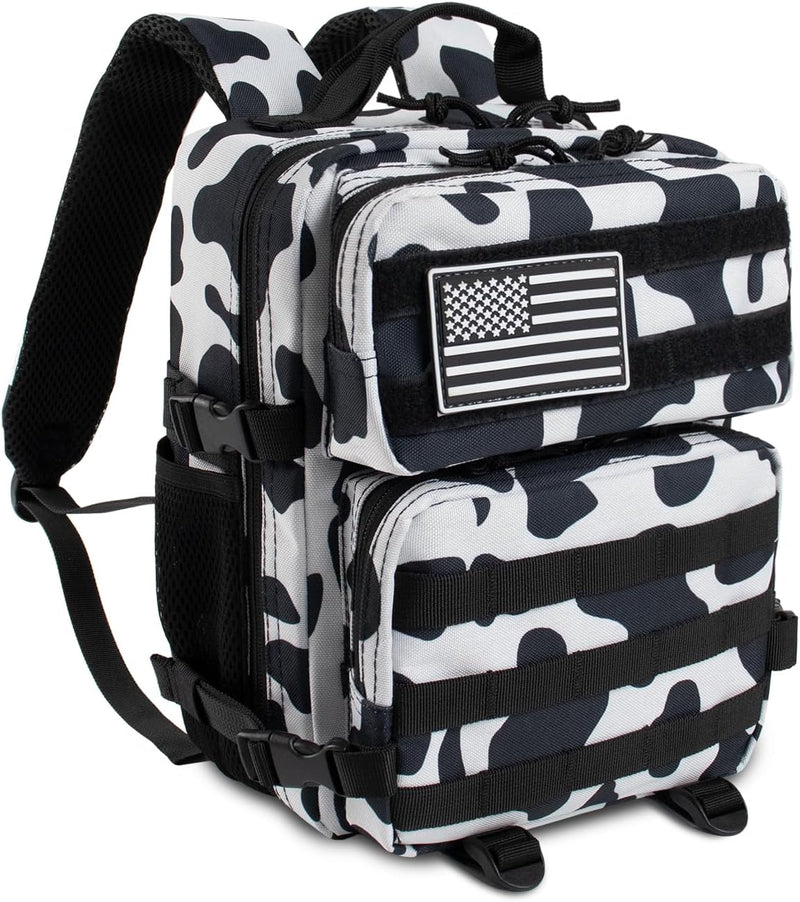 12L Mini Tactical Military Backpack for Women Army Assault Pack Bag Small Rucksack with Bottle Holder Work Gym Bag - 12L Heart Print Backpack Mini Small Pack