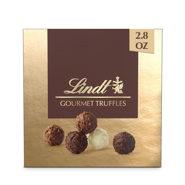 Lindt Gourmet Chocolate Truffles Gift Box, Easter Chocolate Candy, 12 Count, 6.8 oz. Box