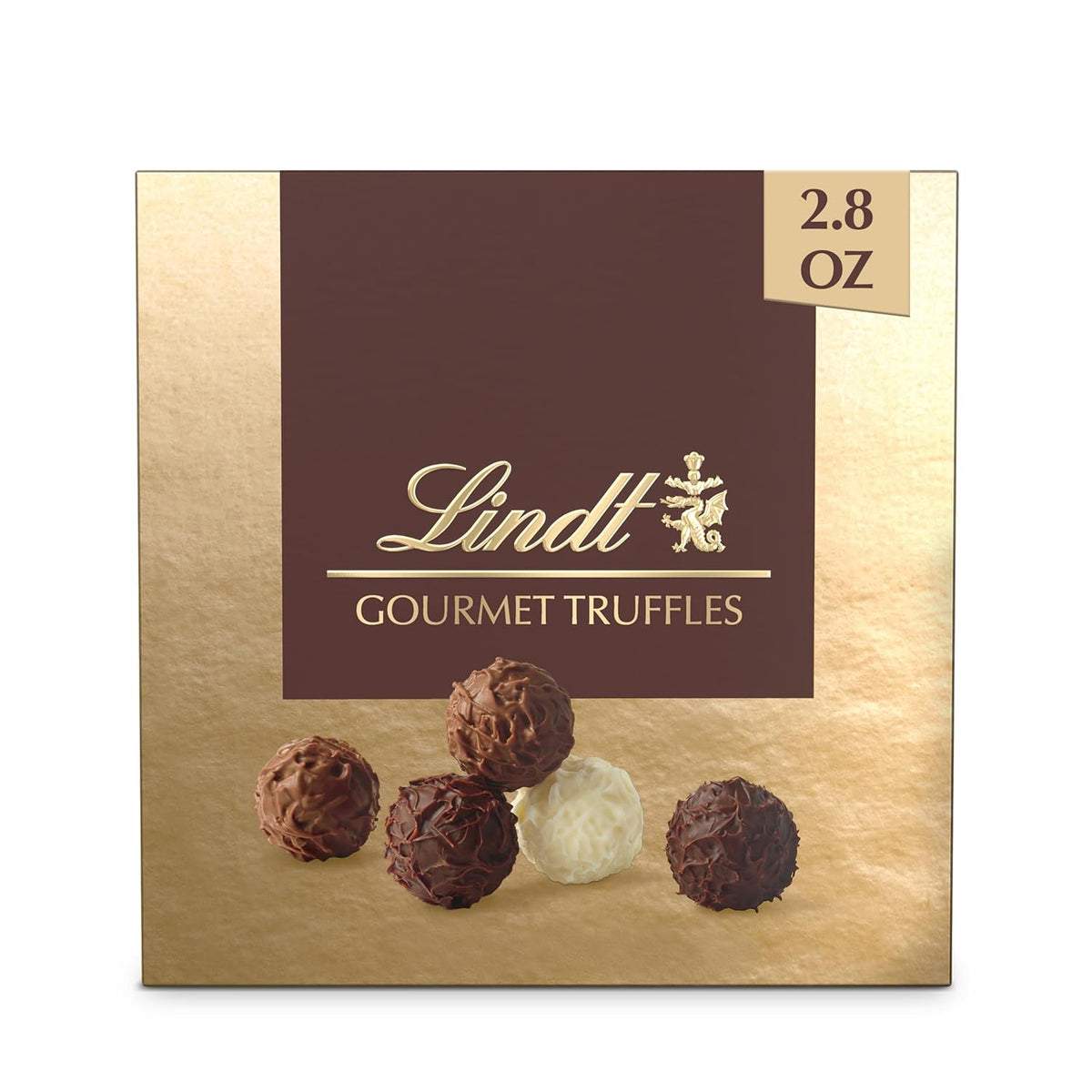 Lindt Gourmet Chocolate Truffles Gift Box, Easter Chocolate Candy, 12 Count, 6.8 oz. Box