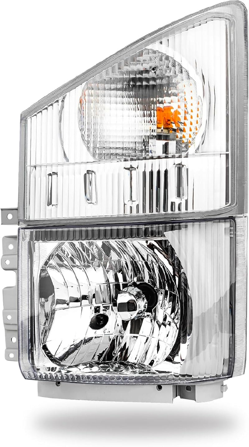 OLLEN Headlight & Corner Lamp Assembly, Compatible with ISUZU ELF NPR NPR-HD NQR NRR 2008-2020, Right Passenger Side(Headlight & Corner Light)