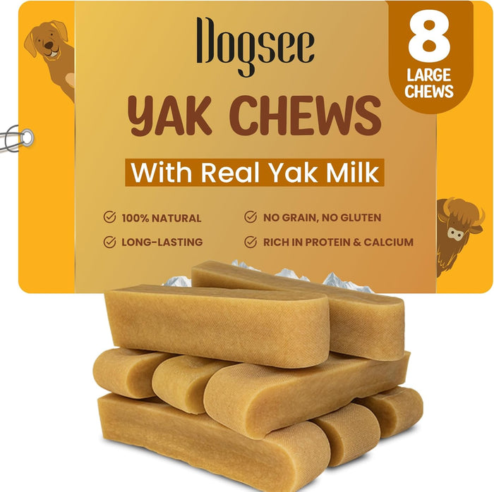 Dogsee Original Yak Cheese Himalayan Dog Chews 1lb (Small- 13 Bars) | 100% All Natural | Dog Treats Small Breed | Dog Chews Long Lasting for Aggressive Chewers | High Protein | Dental Sticks