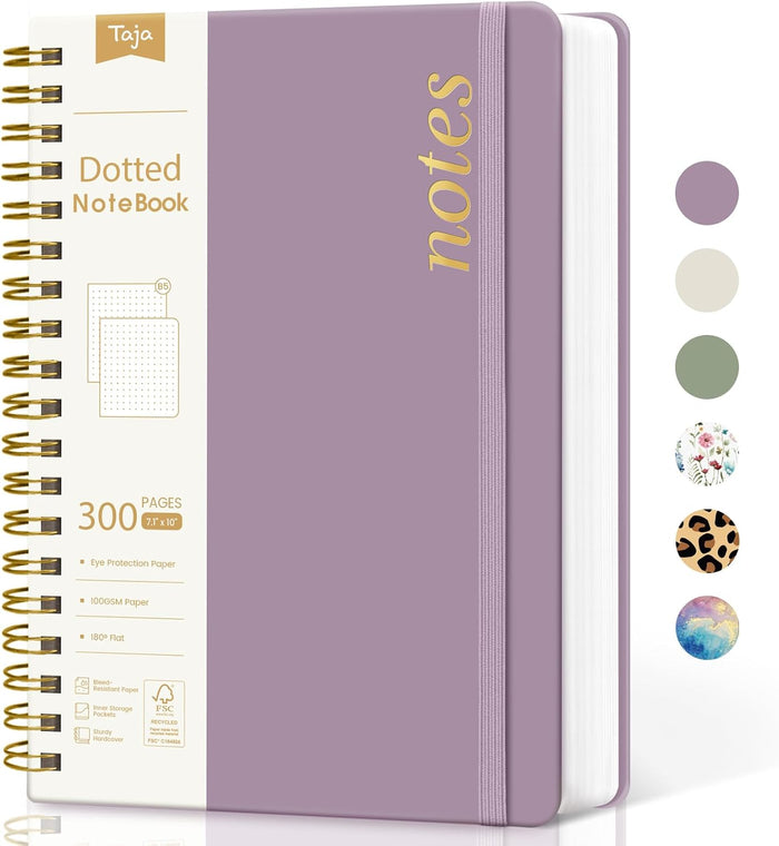 Lined Spiral Notebook Journal for Work, 300 Pages Thick B5 (7.1"x10") College Ruled Journal for Women & Writing, Hardcover Notebook for Note Taking, Perfect for Office Home School Supplies, Green