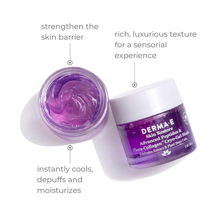 Derma E Advanced Peptides and Vegan Flora-Collagen™ Cryo-Gel Mask