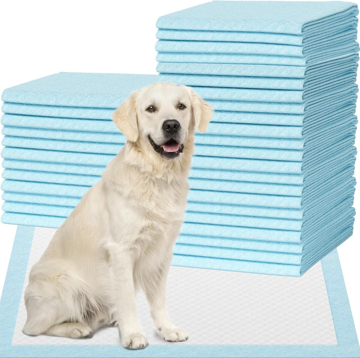 100 Count Large Dog & Cat Puppy Pee Pads - 28"x30" Absorbent Potty Training Pads | Leakproof Quick-Dry Disposable Pet Pads for Puppies, Dogs & Cats | Indoor, Outdoor, Litter Box, Housebreaking Use