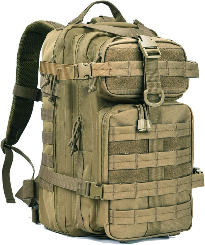 Small Tactical Backpack Military Daypack - 30L Backpack for Men Molle Assault Pack Bug Out Bag for Hiking Camping (Grey)