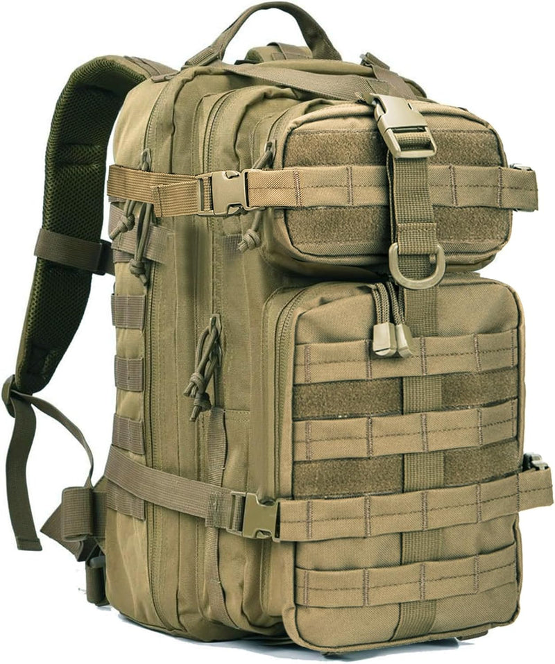 Small Tactical Backpack Military Daypack - 30L Backpack for Men Molle Assault Pack Bug Out Bag for Hiking Camping (Grey)