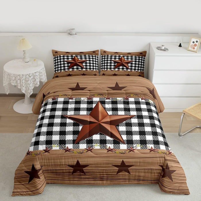 Bull Skull Comforter Set Queen Boho Bedding Ethnic Horns Bohemian Bedding Comforter Sets Black Brown Tribal Symbol Mysterious Aztec Bedroom Decor Abstract Geometric Duvet Insert for Men Boys
