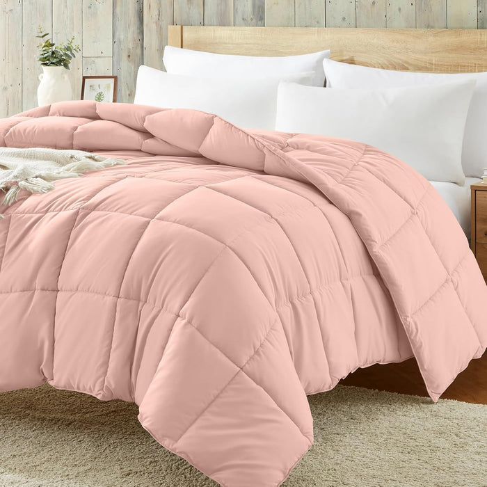 Homelike Moment Comforters Queen Size - Grey Duvet Insert Down Alternative Bed Queen Comforter, Lightweight Bedding Comforters Full Size Quilted Soft All Season Reversible Dark Gray/Light Grey