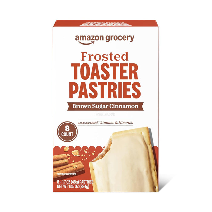 Amazon Grocery, Frosted Toaster Pastries, Blueberry, 13.5 Oz, 8 Ct (Previously Amazon Fresh, Packaging May Vary)