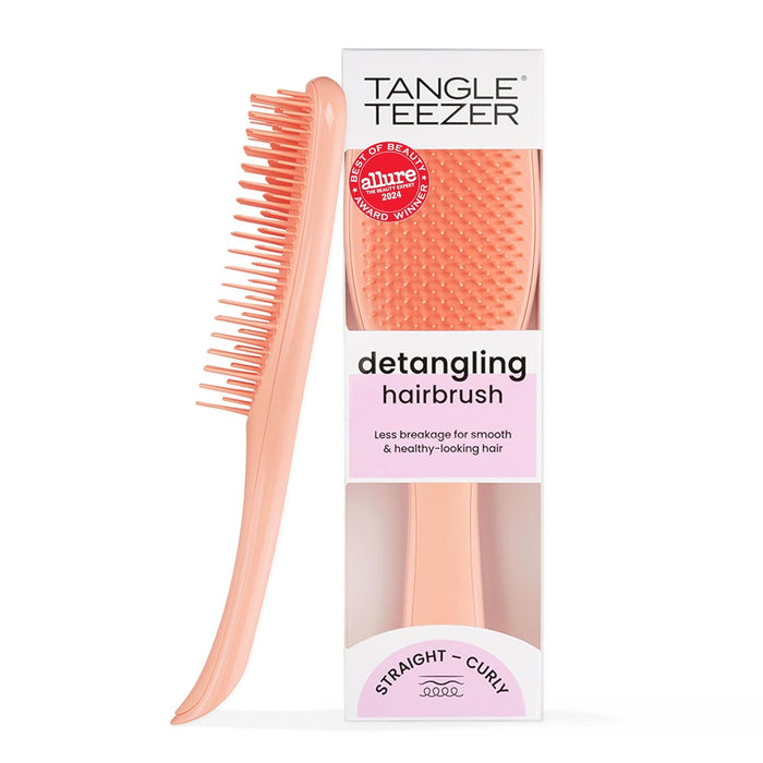 Tangle Teezer Ultimate Detangler Brush for Wet & Dry Hair, Eliminates Knots & Reduces Breakage for All Hair Types, Apricot Blaze