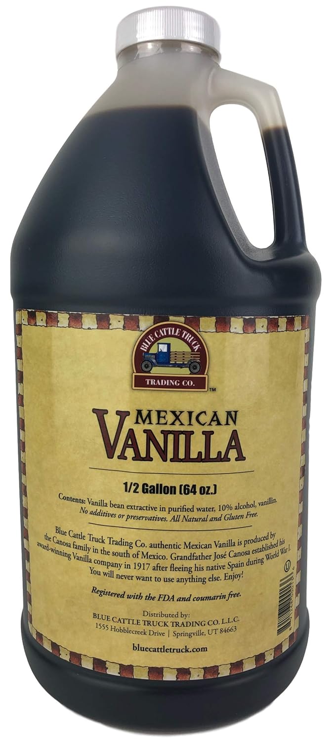 Blue Cattle Truck Trading Co. Traditional Gourmet Mexican Vanilla Extract, Large, 16.7 Ounce