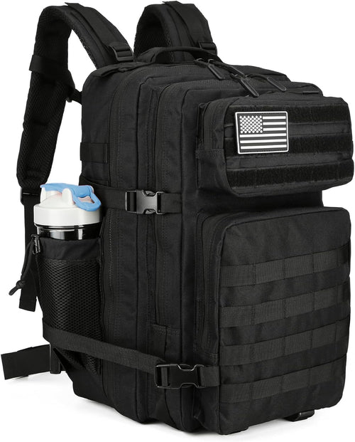 BAIXINGBAGS 45L Tactical Backpack Waterproof Military Backpack for Men Tactical Operations Tactical Assault Backpack (Pro-black_45L)