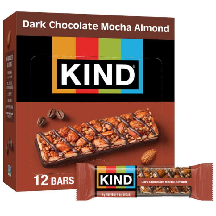 KIND Nut Bars, Caramel Almond & Sea Salt, Healthy Snacks, Gluten Free, Low Sugar, 6g Protein, 12 Count