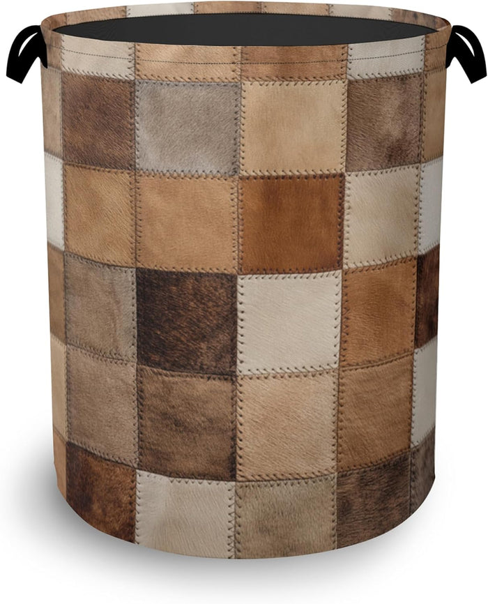Hedgehog Laundry Hamper,Plant Leaf Dirty Clothes Laundry Basket with Handles Waterproof Oxford Cloth Storage Basket for College Dorms Bathroom Bedroom 16" x 20.8"