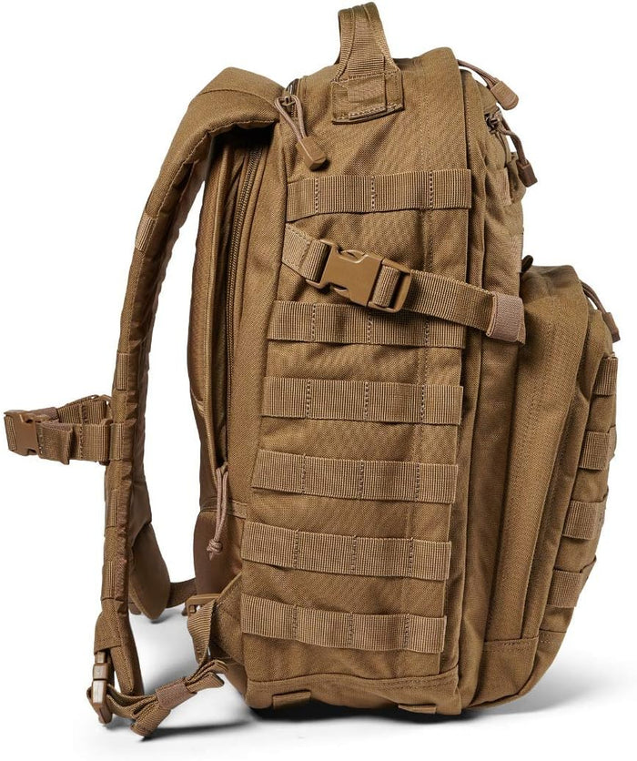 5.11 Tactical Backpack – Rush 12 2.0 – Military Molle Pack, CCW with Multiple Compartments, 24 Liter, Small, Style 56561, Kangaroo