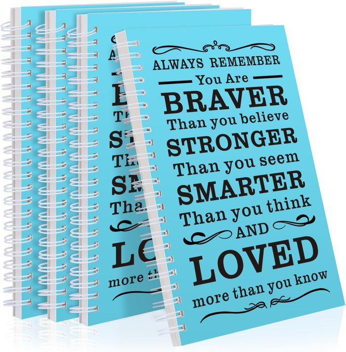 2 Pcs A5 Spiral Notebook,Inspirational Journal,Motivational Journal for Women Men,100 Pages Lined Spiral Journal Notebook College Ruled Daily Diary for School,Travel,Business,Work (Always-Purple)