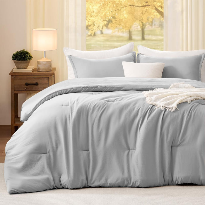 Full Comforter Sets Terracotta,3PCS Soft Lightweight Breathable Bedding Comforter Sets for All Season, Full Size(82''×86'' Comforter & 2 Pillowcases)