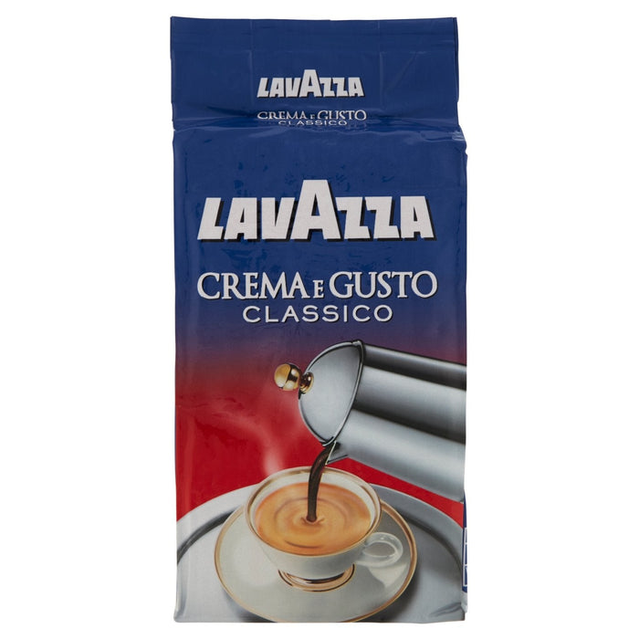 Lavazza Crema e Gusto Ground Coffee, Medium Roast, Arabica and Robusta Blend, 8.8 oz Brick (Pack of 4)