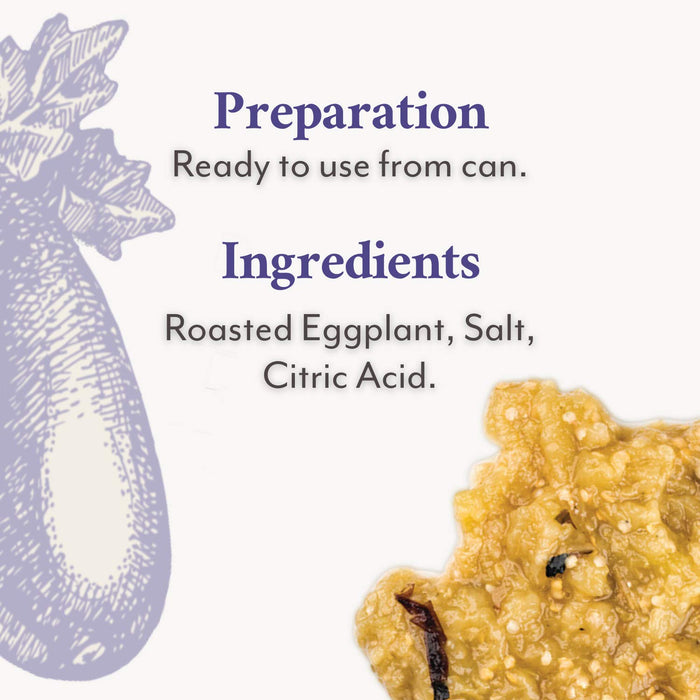 Roland Foods Roasted Eggplant Puree, Specialty Imported Food, 6.25 Pound Can, Pack of 1