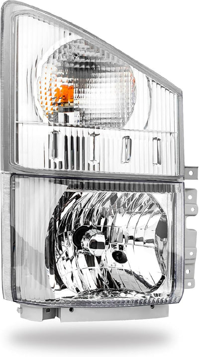 OLLEN Headlight & Corner Lamp Assembly, Compatible with ISUZU ELF NPR NPR-HD NQR NRR 2008-2020, Right Passenger Side(Headlight & Corner Light)