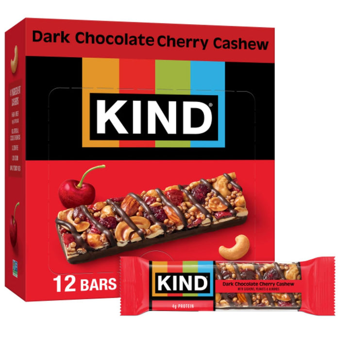 KIND Nut Bars, Caramel Almond & Sea Salt, Healthy Snacks, Gluten Free, Low Sugar, 6g Protein, 12 Count