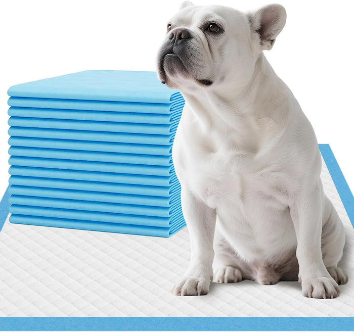 100 Count Large Dog & Cat Puppy Pee Pads - 28"x30" Absorbent Potty Training Pads | Leakproof Quick-Dry Disposable Pet Pads for Puppies, Dogs & Cats | Indoor, Outdoor, Litter Box, Housebreaking Use