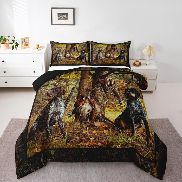 Bull Skull Comforter Set Queen Boho Bedding Ethnic Horns Bohemian Bedding Comforter Sets Black Brown Tribal Symbol Mysterious Aztec Bedroom Decor Abstract Geometric Duvet Insert for Men Boys