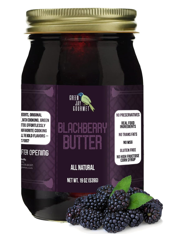 Green Jay Gourmet Monkey Butter - All-Natural, Gluten-Free Banana Butter - Pineapple Spread with Bananas & Mango - Gourmet Fruit Butter - No Corn Syrup, Preservatives or Trans-Fats - 19 Ounces