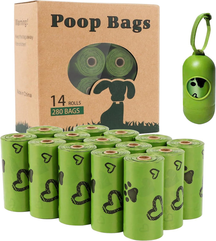 Dog Poop Bag Biodegradable - 540 Count Dog Waste Bags with Dispenser, Extra Thick Strong Leak Proof Poop Bags for Dogs Doggy | Scented