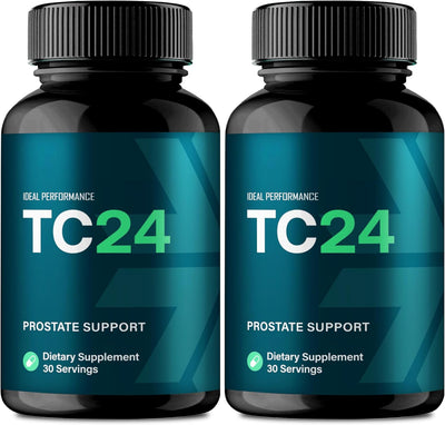 IDEAL PERFORMANCE TC24 Capsules, TC 24 Prostate Health Supplement Pills - Maximum Strength, TC24 Supports Prostate Heath All Natural Formula, TC 24 Capsules Reviews (120 Capsules)