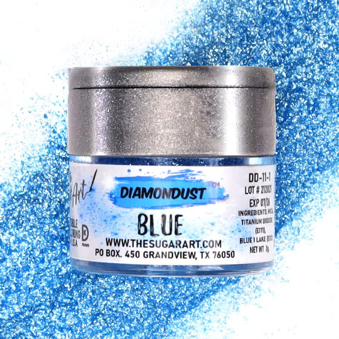 Green Edible Glitter for Drinks, Cocktails, Cake Decorating, Strawberries, Chocolates & More | No Taste | 4g | 100% Food-Safe | Kosher, Vegan, Gluten & Nut Free | DiamonDust by The Sugar Art