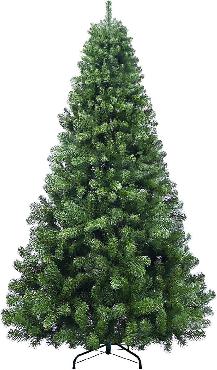 Kadunmina 9ft Artificial White Christmas Tree,Premium Unlit Xmas Tree with 1910 Branch Tips,Fake Spruce Full Hinges Trees for Home,Office,Metal Base
