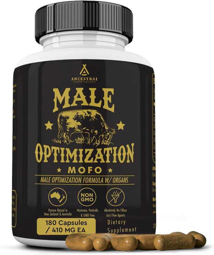 Ancestral Supplements Grass Fed Beef Liver 180 Capsules, Supports Energy Production, Detoxification, Digestion, Immunity and Full Body Wellness, Non-GMO, Freeze Dried Liver Health Supplement