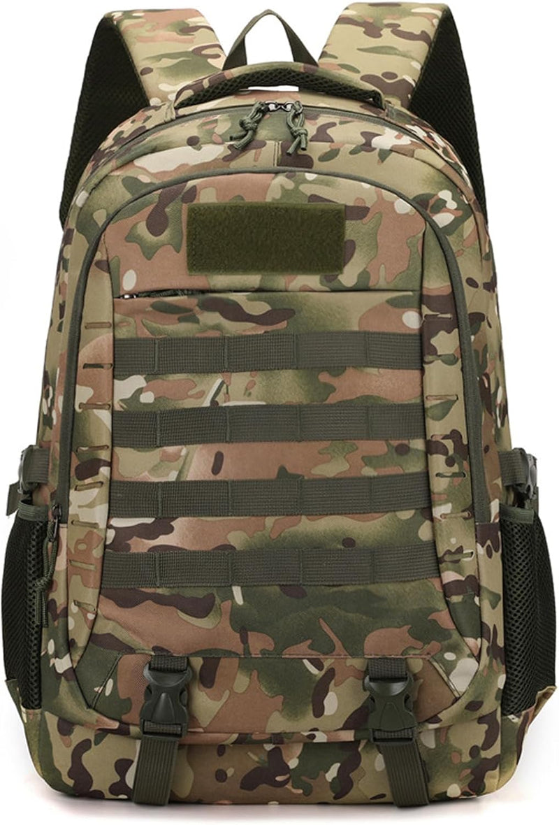 Lawaia Tactical Backpack Military Rucksack 45L Waterproof Hiking Packs Army Survival Assault Backpack Outdoor Sports Fishing Camping Bag Gym Backpacks for Men-Black