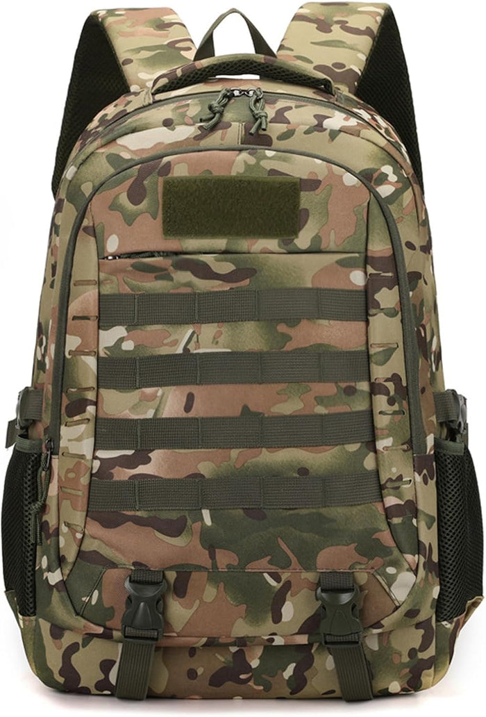 Lawaia Tactical Backpack Military Rucksack 45L Waterproof Hiking Packs Army Survival Assault Backpack Outdoor Sports Fishing Camping Bag Gym Backpacks for Men-Black