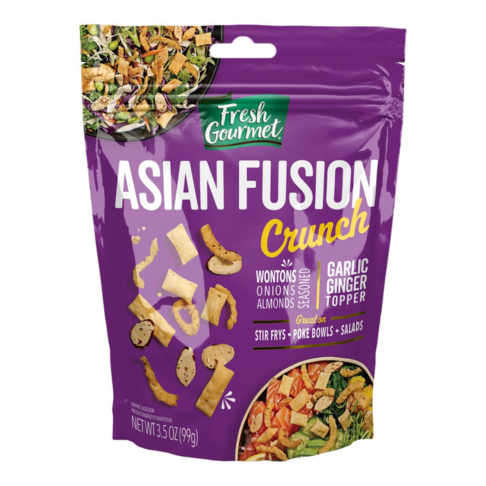 Fresh Gourmet Vegan Bacon-Less Bits - 3.5 oz Plant-Based Topping for Salads, Potatoes, Soups, and More | Soy-Free, Kosher, and Smoky Flavor | Resealable Pouch