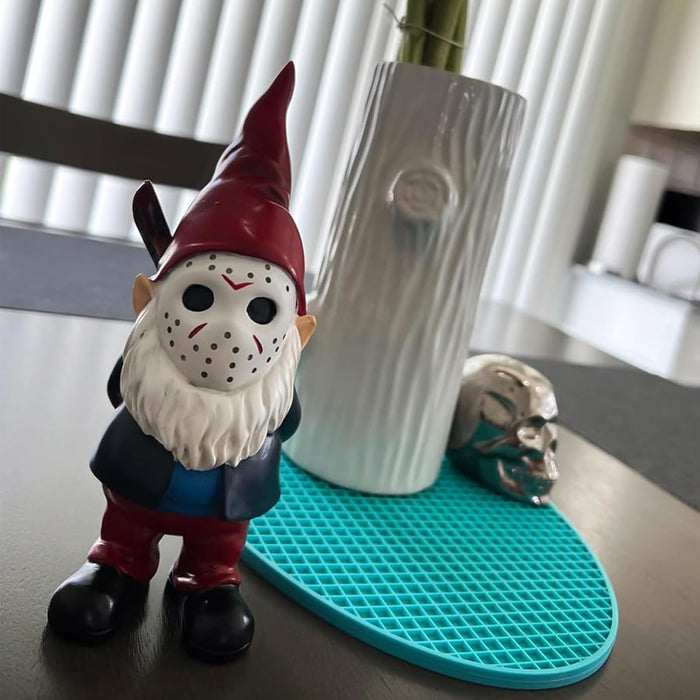 Horror Decor Halloween Decorations Indoor Garden Gnome Garden Statue Home Décor (red)
