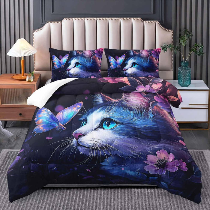 Dinosaur Comforter Set for Boys Twin,Kawaii Comforter Cute Bed Set，Dinosaur beeding Bed Quilt for and Girls Bedroom Decor,with 1 Quilt and 2 Pillowcases