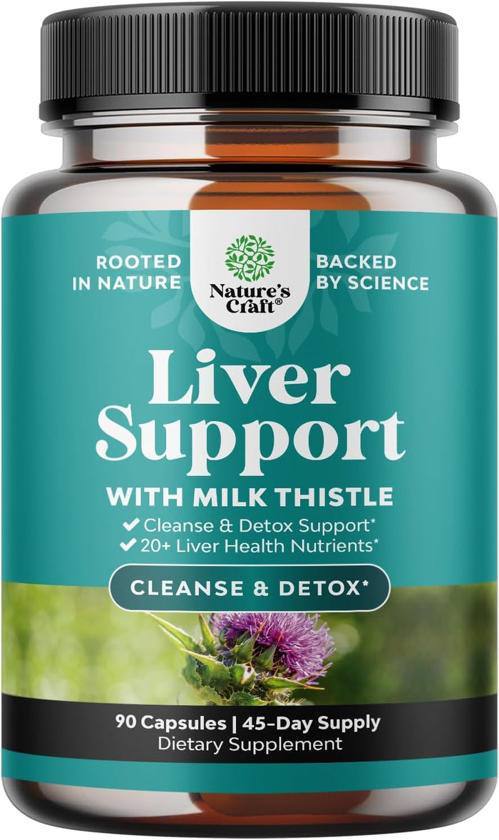 Liver Cleanse Detox & Repair 70 Capsules - Herbal Liver Support Milk Thistle Supplement - Silymarin Milk Thistle Supplements with Dandelion Root, Choline, Beetroot & Artichoke Extract