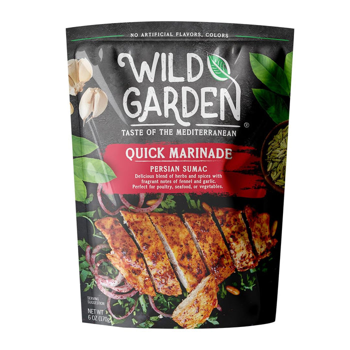 Wild Garden Ready-To-Go Gourmet Turkish Taouk Marinade, 100% All Natural, No Additives, No Preservatives, Bold, Flavorful, Perfect for Grilled Chicken, Shish Tawook, Kabab! 6oz